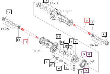 Mahindra Front Axle Shaft 10352128000 Mahindra Direct Parts