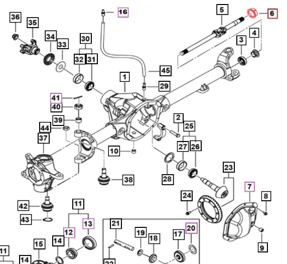 Mahindra Front Axle Shaft Dust Cover / Boot 0027532 Mahindra Direct Parts