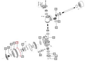 Mahindra Front Axle Shim .2mm E006505691D1 Mahindra Direct Parts