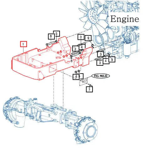 Mahindra Front Axle Support 12277501112M Mahindra Direct Parts