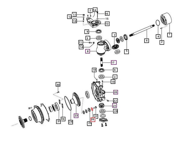 Mahindra Front Spindle Axle Retaining Washer 3550 Mahindra Direct Parts
