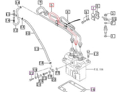 (Sold Out) Mahindra Tractor Fuel Injection Line 2 31A6107201