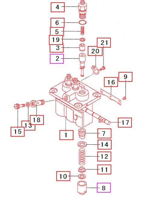 Mahindra Fuel Injection Pump 31B6514090 Mahindra Direct Parts