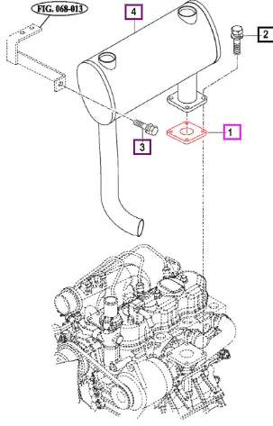 Mahindra Gasket 15001030010 Mahindra Direct Parts