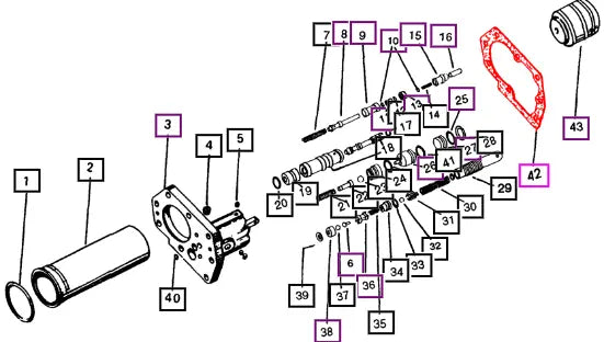 Mahindra Gasket Ctrl Valve Hyd 005555283R1 Mahindra Direct Parts