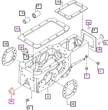 Mahindra Gasket Pto Shaft Opening 001233551R1 Mahindra Direct Parts
