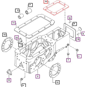 Mahindra Gasket Trans Case -Gear  Shifter Assy 001233553R1 Mahindra Direct Parts