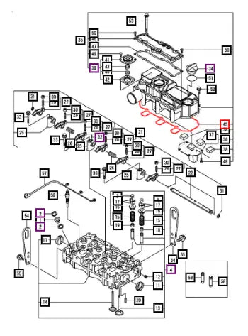 Mahindra Gasket, Bonnet 11951511310 Mahindra Direct Parts