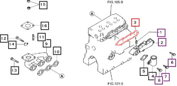 Mahindra Gasket, Inlet 31B3000902 Mahindra Direct Parts