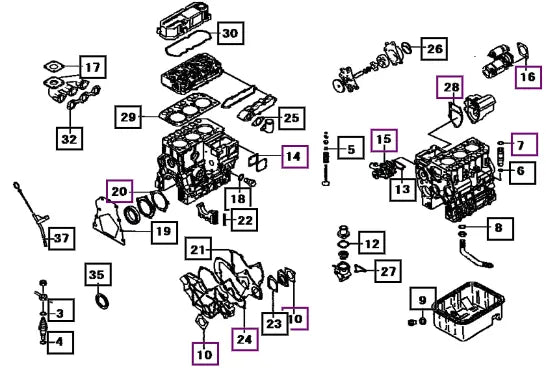 Mahindra Gasket, Oil F420214000 Mahindra Direct Parts