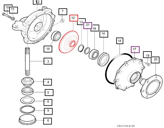 Mahindra Gear Bevel 41T 16704340081 Mahindra Direct Parts