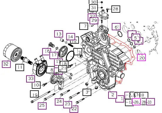 Mahindra Gearcase Gasket E585004131 Mahindra Direct Parts