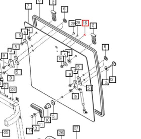 Mahindra Glass Hole Plug / Cap 22 19157722010 Mahindra
