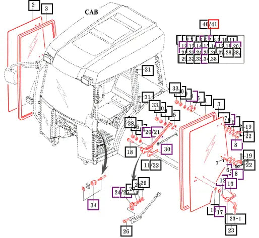 Mahindra Glass, Sub. Rh 17687900671 Mahindra Direct Parts