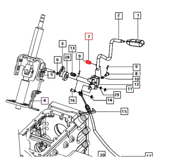 Mahindra Governor Control Spring 003047323R1 Mahindra Direct Parts