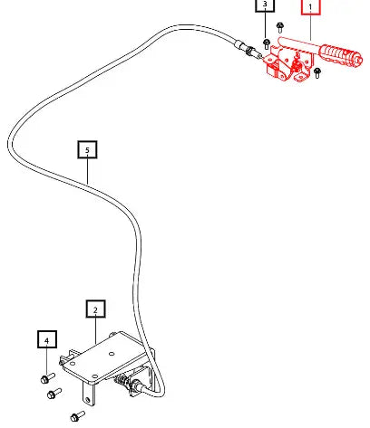 Mahindra Hand Brake Lever 008008320U91 Mahindra Direct Parts