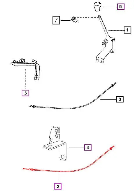 Mahindra Hand Throttle Cable 000041893C11 Mahindra Direct Parts