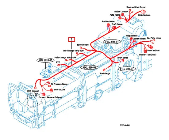 Mahindra Harness Assy Rear 19026802603 Mahindra Direct Parts