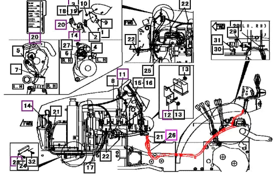 Mahindra Harness, B 19672948001 Mahindra Direct Parts
