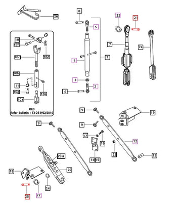 Mahindra Headed Pin Link End 000050617D02 Mahindra Direct Parts