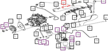 Mahindra High Pressure - Line Rail To 2nd Cylinder 006011947F1 Mahindra