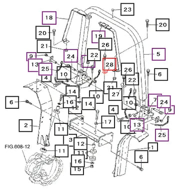 Mahindra Hook, Seat Belt R 19633927BR0 Mahindra Direct Parts