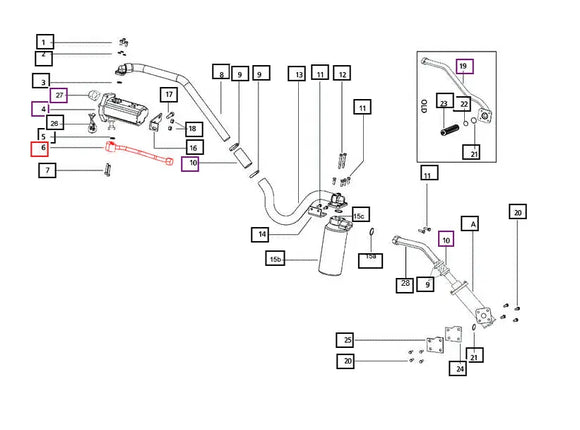 Mahindra Hydraulic Suction Pipe 007201532D1 Mahindra Direct Parts