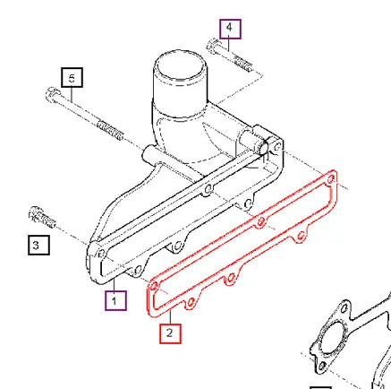 Mahindra Intake Manifold Gasket E5770-11821 Mahindra Direct Parts
