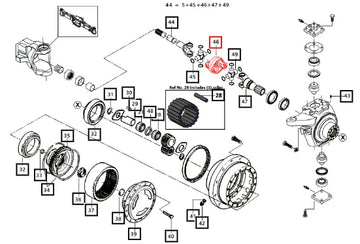 Mahindra Joint Center Section 006506204C1 Mahindra Direct Parts