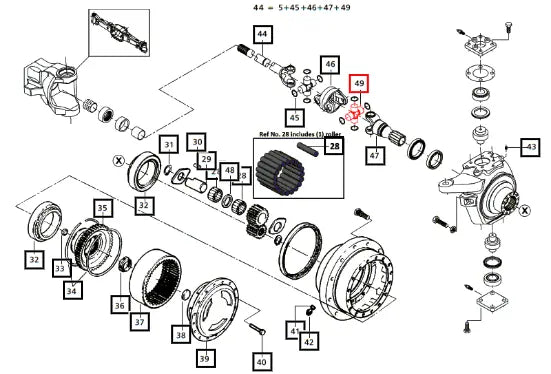 Mahindra Joint Cross 006506208C1 Mahindra Direct Parts