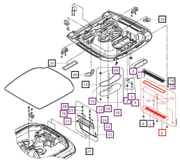 Mahindra Kit - Fresh Air Filter Grill E007518455D1 Mahindra Direct Parts