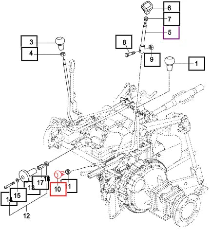 Mahindra Knob 4 Wd 16992190062 Mahindra Direct Parts