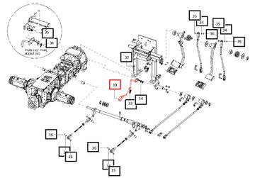 Mahindra Knob Tilt Steering Lever 007600541D1 Mahindra Direct Parts