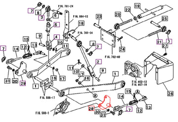 Mahindra Left Check Chain Mount Bracket 19583031BR0 Mahindra Direct Parts