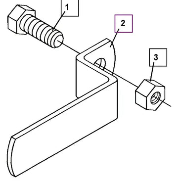 Mahindra Left Hose Bundle Clamp ATI84718 Mahindra Direct Parts