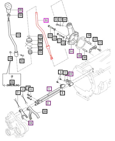 Mahindra Lever Comp, Main 17682912000 Mahindra Direct Parts