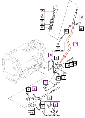 Mahindra Lever Comp, Sub 17682812001 Mahindra Direct Parts