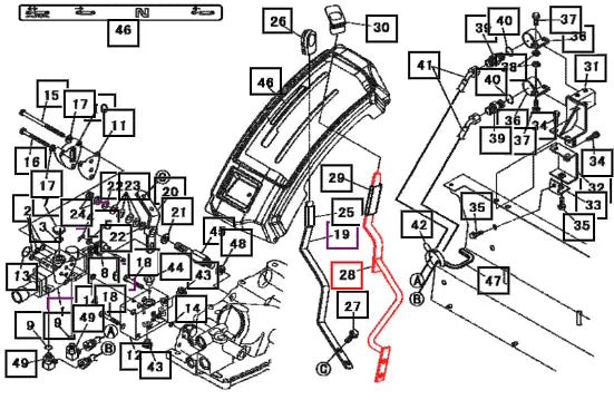 Mahindra Lever P/c 12185455AG0 Mahindra Direct Parts