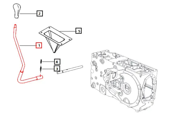 Mahindra Lever Range Shift E008003868D11 Mahindra Direct Parts