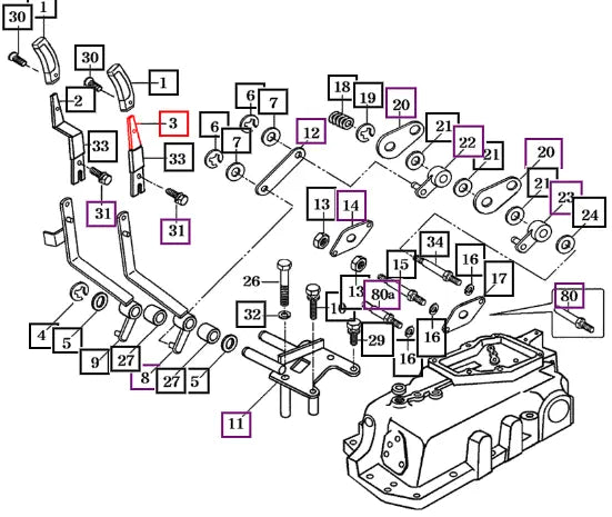 Mahindra Lever (plate)(25x3) 15645120032 Mahindra Direct Parts