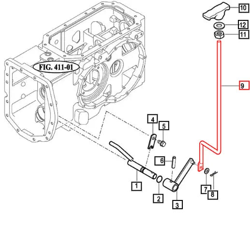 Mahindra Lever, 4wd 14942632110GB Mahindra Direct Parts