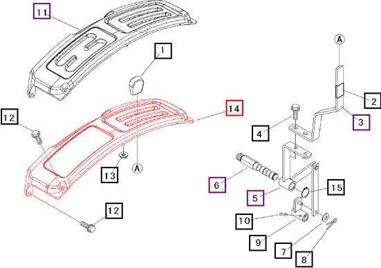 Mahindra Lever, Guide Lh 19571794000 Mahindra Direct Parts