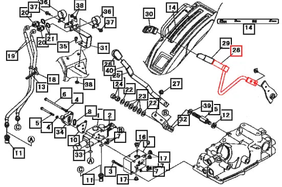 Mahindra Lever, P/c 12185555AG0 Mahindra Direct Parts