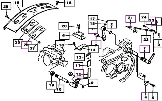 Mahindra Lever, Pto Assy 19631757AG0 Mahindra Direct Parts