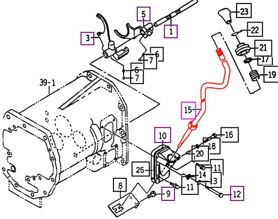 Mahindra Lever, (bar 16) 14502810012 Mahindra Direct Parts