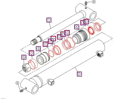 Mahindra Lift Cylinder Seal Kit Mahindra