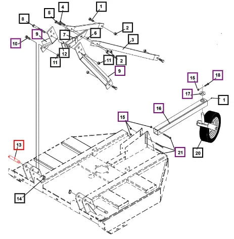 Mahindra Lift Pin - Cat 2 L1005000594 Mahindra Direct Parts