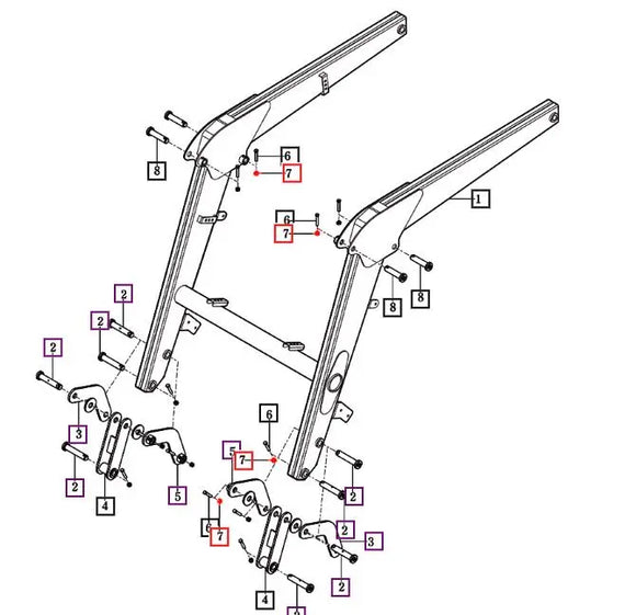 Mahindra Loader Pin Nut 85402003130 Mahindra Direct Parts