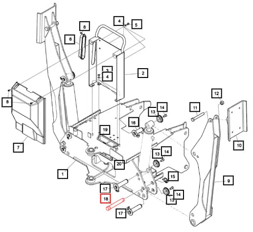 Mahindra Locking Pin 6100348ALO Mahindra Direct Parts