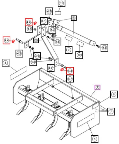 Mahindra Lynch Pin CKSX09B00420N Mahindra Direct Parts